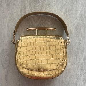 Gold Zara bag